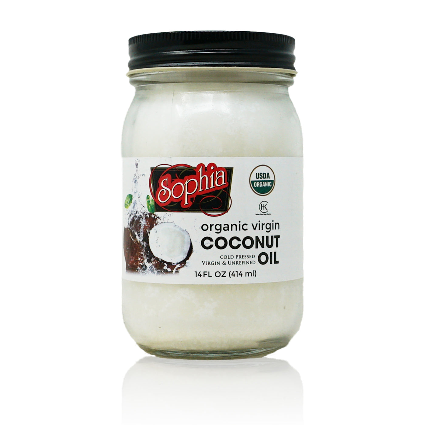 Sophia Oil - Coconut Oil, Organic & Virgin 14oz