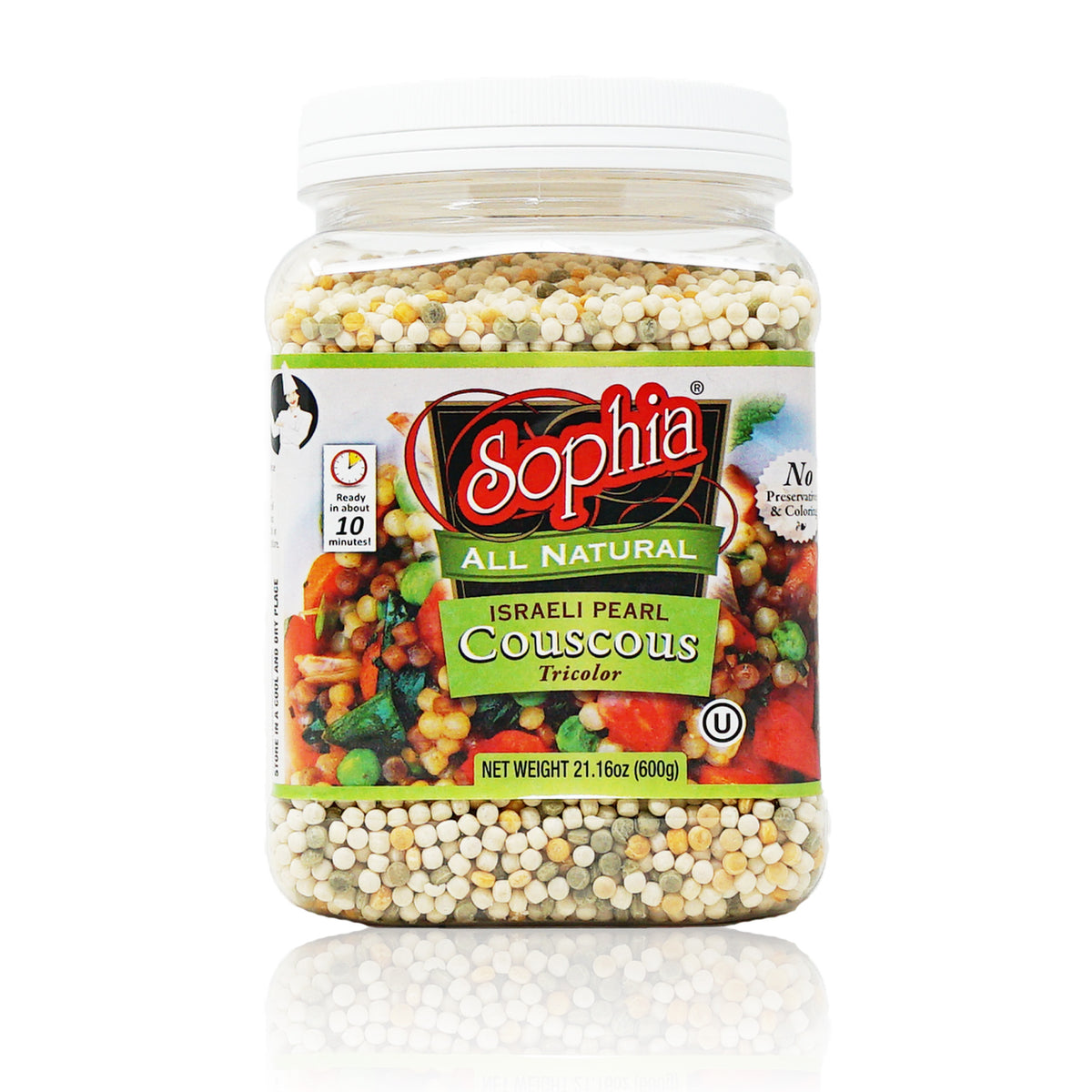 Sophia Couscous - Israeli Toasted Pearl Couscous Tri-Color