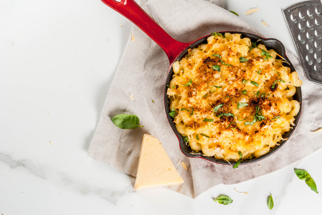 Baked Truffle Mac and Cheese with Bread Crumbs