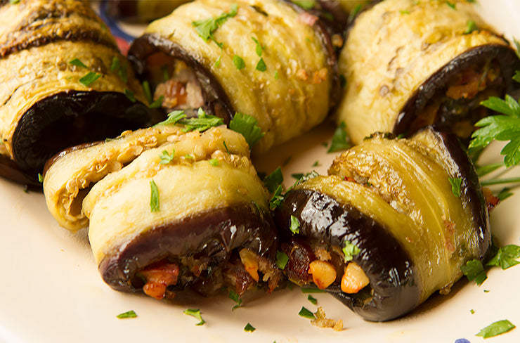 Stuffed Sicilian Eggplant Rolls