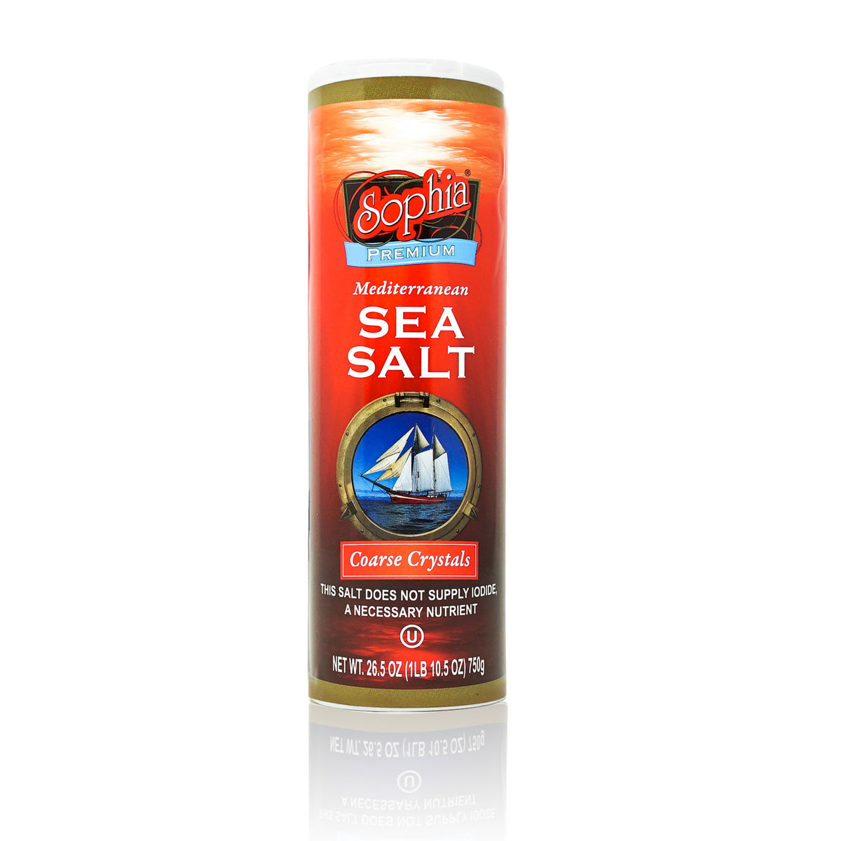 Sophia Salt - Sea Salt Canister, Coarse 26.5oz